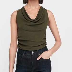 Express Mesh Cowl Neck Tunic Tank